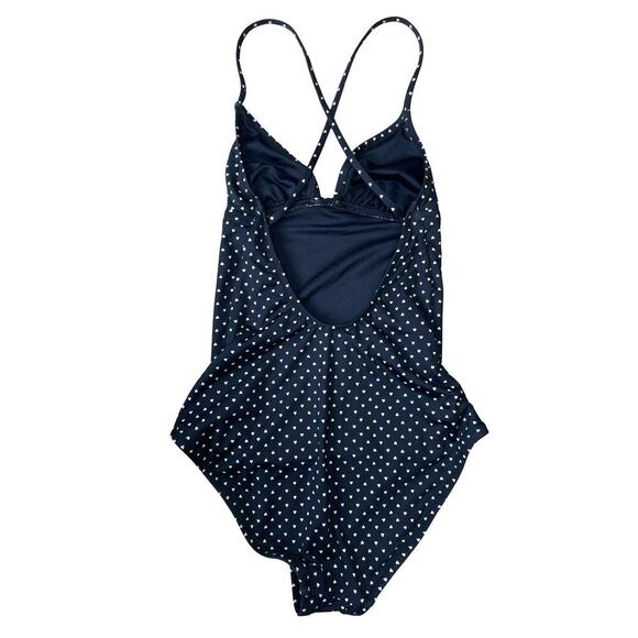 Madewell Polka Dot One Piece Open Back Swimsuit Retro Pin Up Resort - Size 2 - Picture 3 of 11